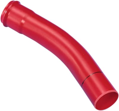 Long-Radius Bend 125mm PP 30 GR. R=2000 RED