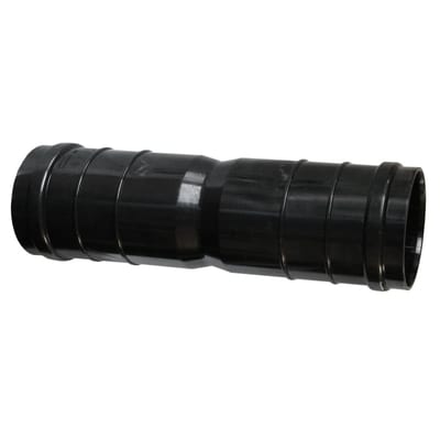 75 mm PE doublecoupling, long, black