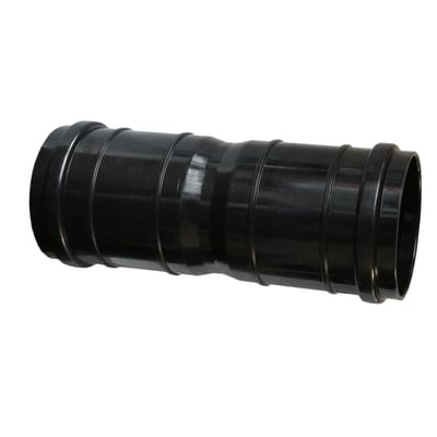 125 mm PE doublecoupling, long, black