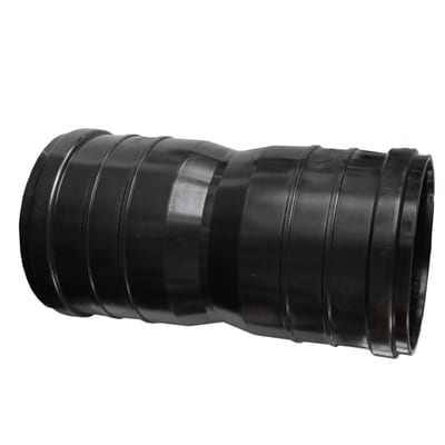 200 mm PE doublecoupling, long, black