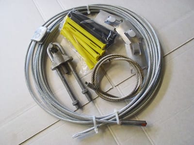 Guy-wire kit 50 mm² UNINSULATED 14M