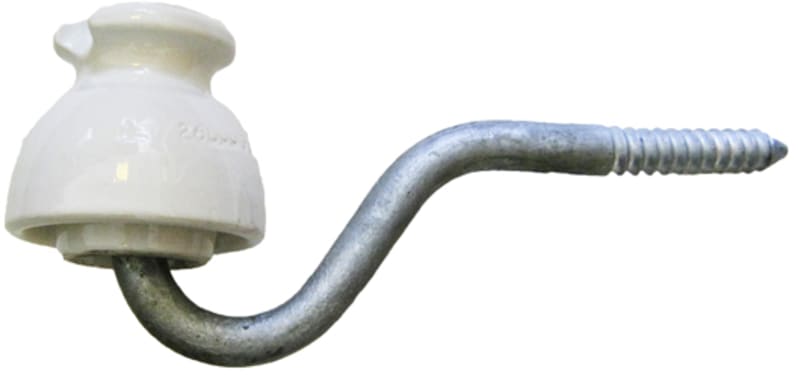 Ensto Nor N92 Low-Voltage Insulator with Hook (Pack of 9)