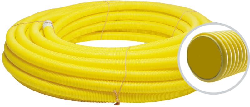 DVR Cable Conduit 50mm PE Yellow SN8 50M with WIRE (8241052)