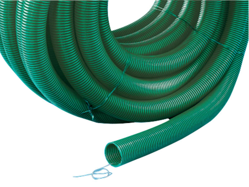 Wavin 8241079 DVR Cable Duct 75 mm PE Green SN8 with Tracer Wire, 50 m