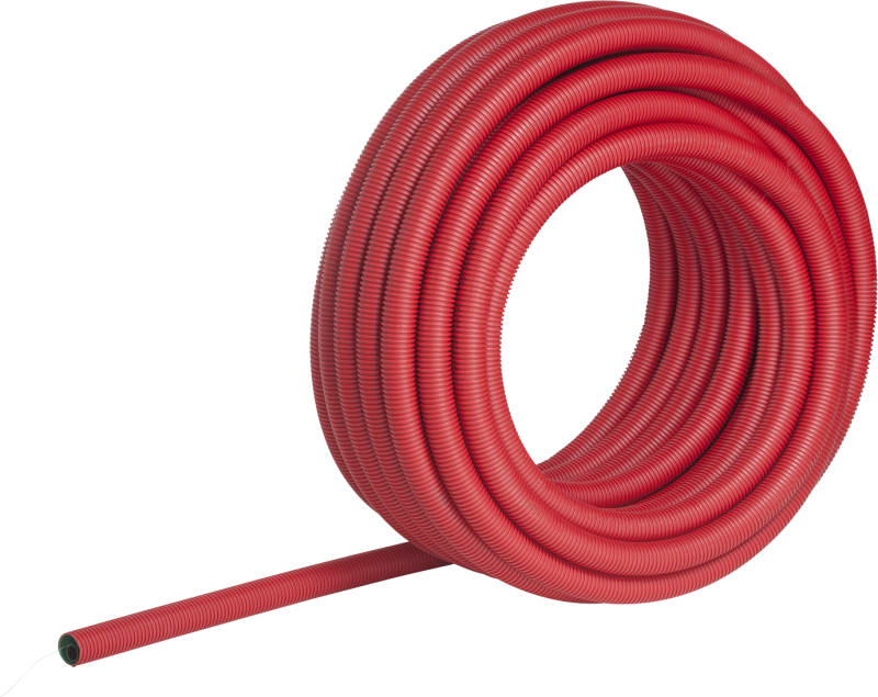 DVR Cable Conduit 75mm PE RED SN8 50M with WIRE (8241080)