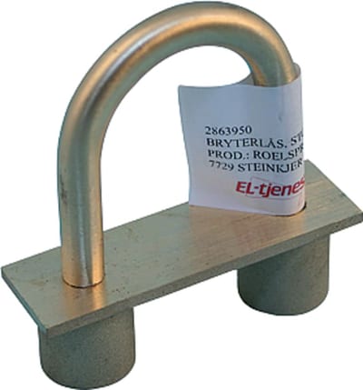 El-tjeneste Switch Lock in Brass