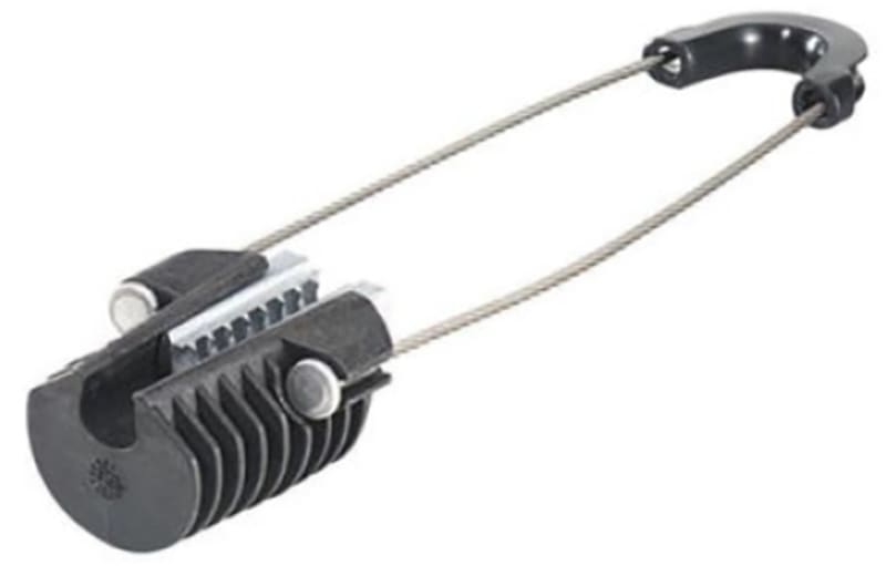 END BRACKET for cable with catenary wire, Ø3-6 mm, steel (AC6 260)
