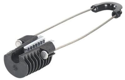 END BRACKET for cable with catenary wire, Ø3-6 mm, steel