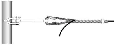 End fastener ADSS 15,51-16,60mm