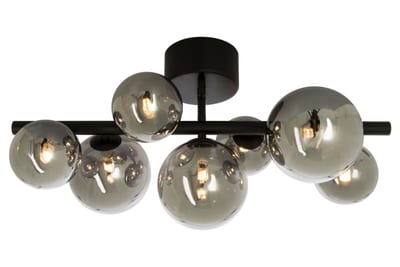 Aneta Lighting Molekyl Ceiling Luminaire Black/Smoke