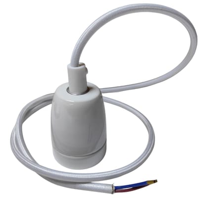 Simply Pendant KIT E27 White 2M Cable