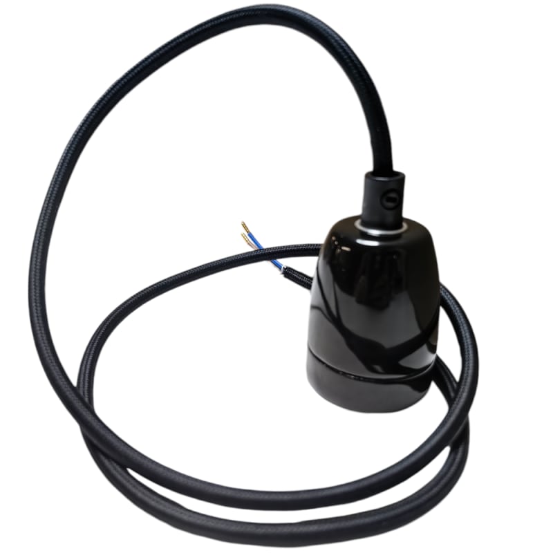 Simply Pendant KIT E27 Black 2M Cable (fa MA 1148/B)