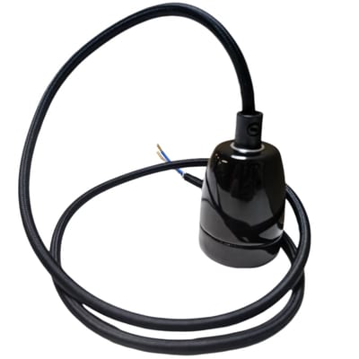 Simply Pendant KIT E27 Black 2M Cable
