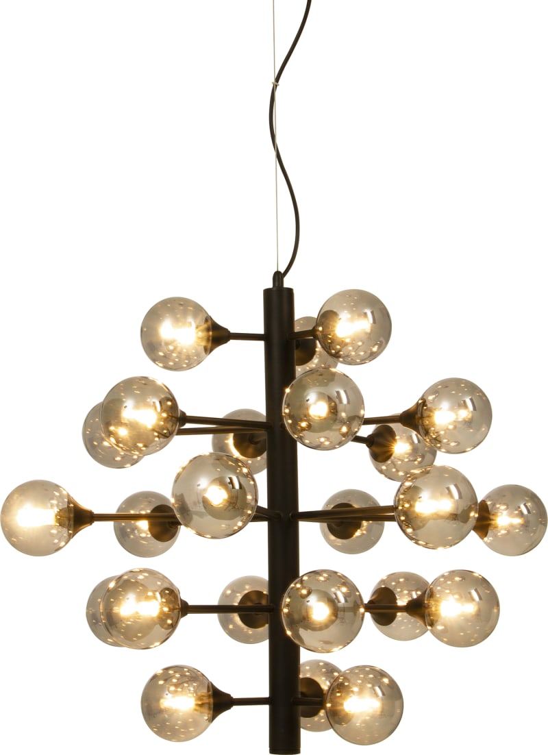 Cosmos Pendant 24-Arm, Black/Smoked (15003-15)