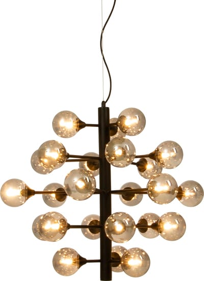 Cosmos Pendant 24-Arm, Black/Smoked