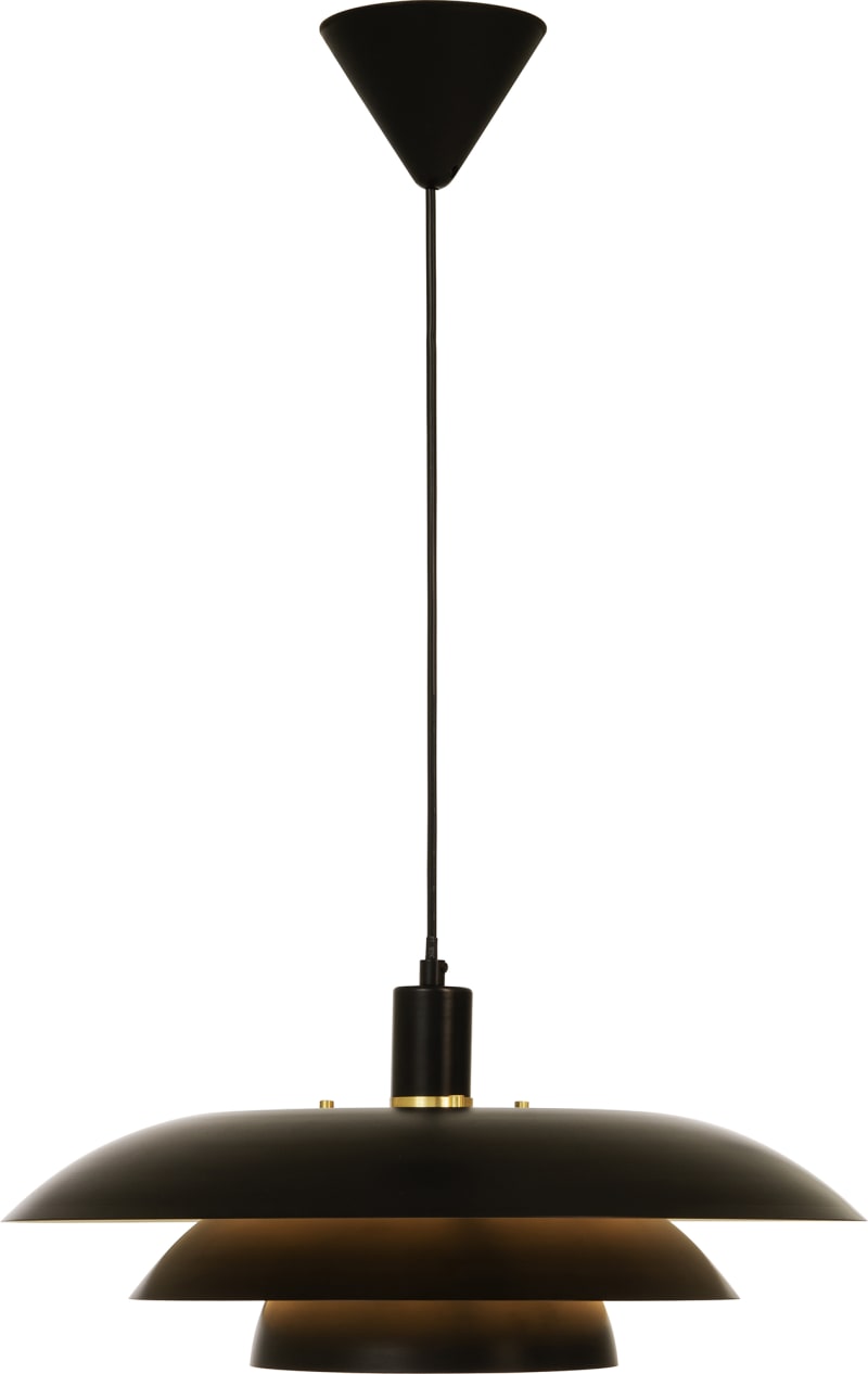 Epsilon Pendant Black 45cm (15108-15)