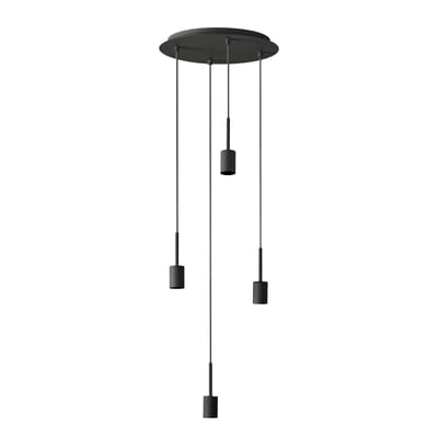 Decor Pendant Needle Plate 4XE27 GREY