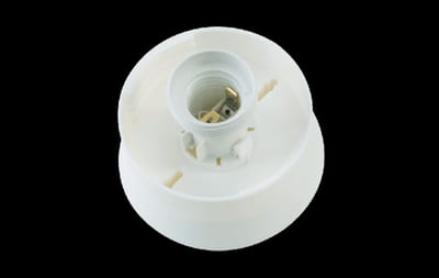 Rondo Plastic Fitting M/E27-PLINTH
