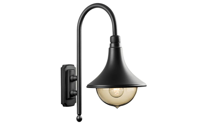 Cornet Black E27 Outdoor Luminaire (614500)