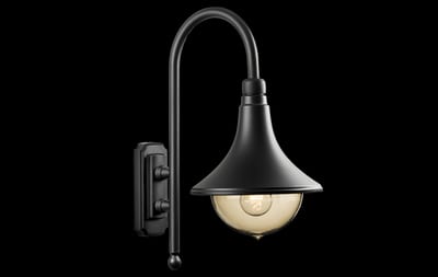 Cornet Black E27 Outdoor Luminaire