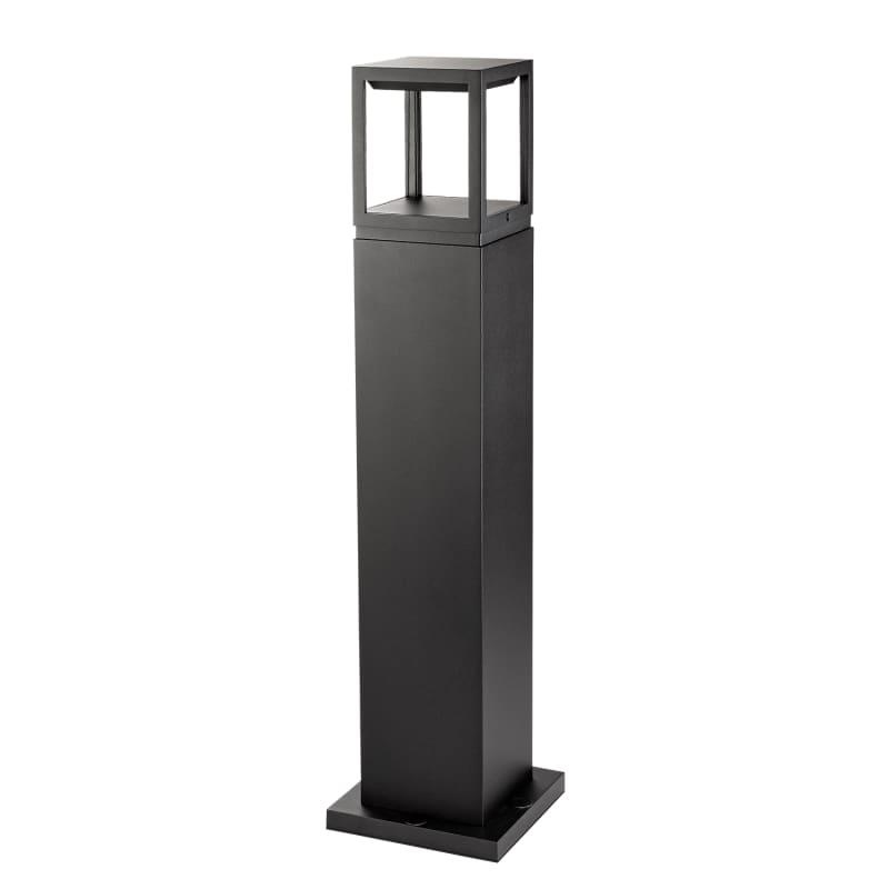 Fagernes Bollard Black 8W/827 with Socket (630065)