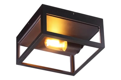 Arendal Black Ceiling E27 IP44