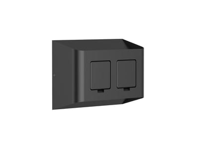 Aneta Lighting Søgne 10 W 830 Wall Luminaire with Socket IP44 Black Dimmable