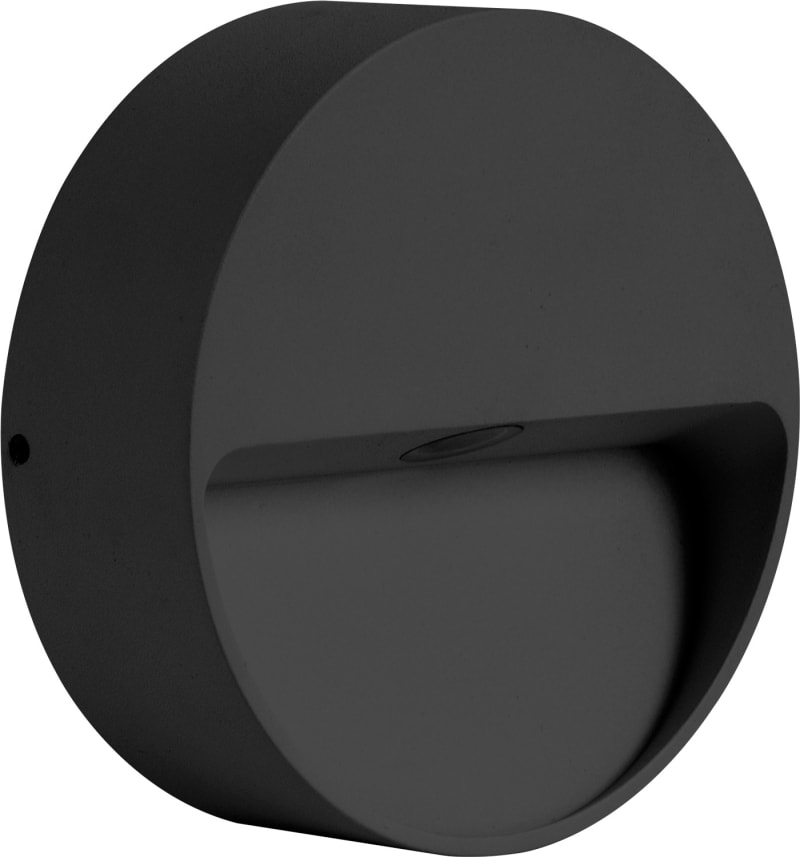 Lolite Round 1X4W 250LM 2700K IP55 Black. (3109795)