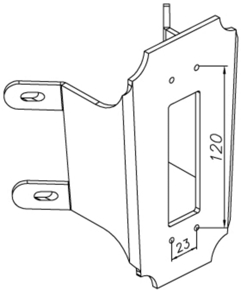 Corner Bracket 150 White (150W)