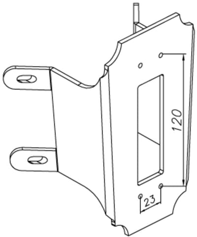 Corner Bracket 150 White