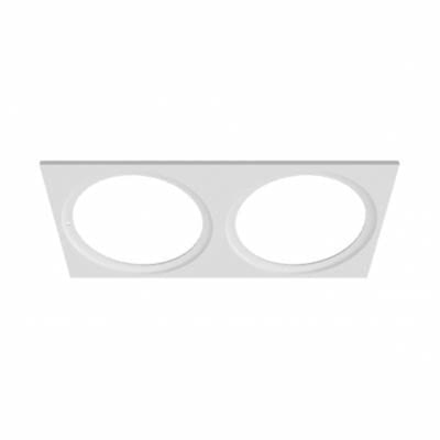 Partner DUO Frame S200X100 Ø83/92 9016WH