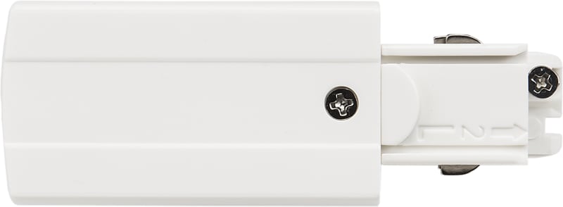 SG Armaturen Shopline 3T End Connector, Left-Hand, White (312431)
