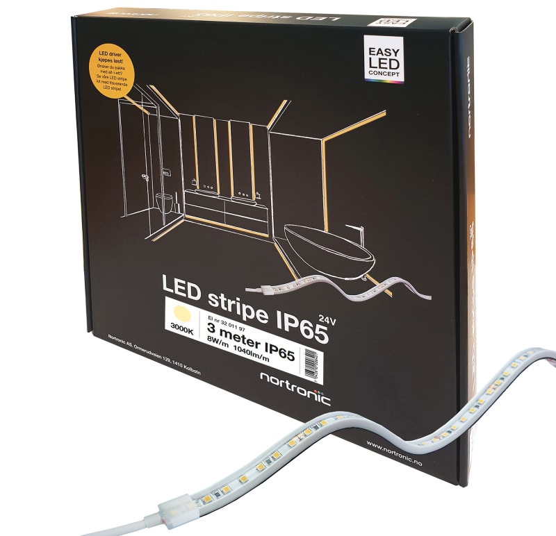LEDstrip ELC 830 24V 8W 1040LM 3M IP65 (3201197)