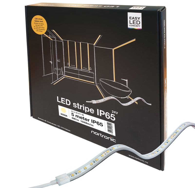 LEDstrip ELC 830 24V 8W 1040LM 5M IP65 (3201198)