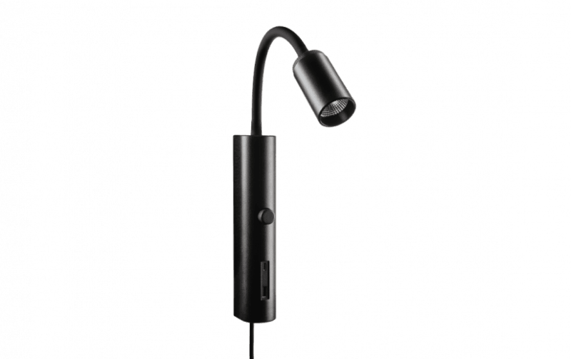 TUBE WALL Black USB 8W/930 DIM (320803)