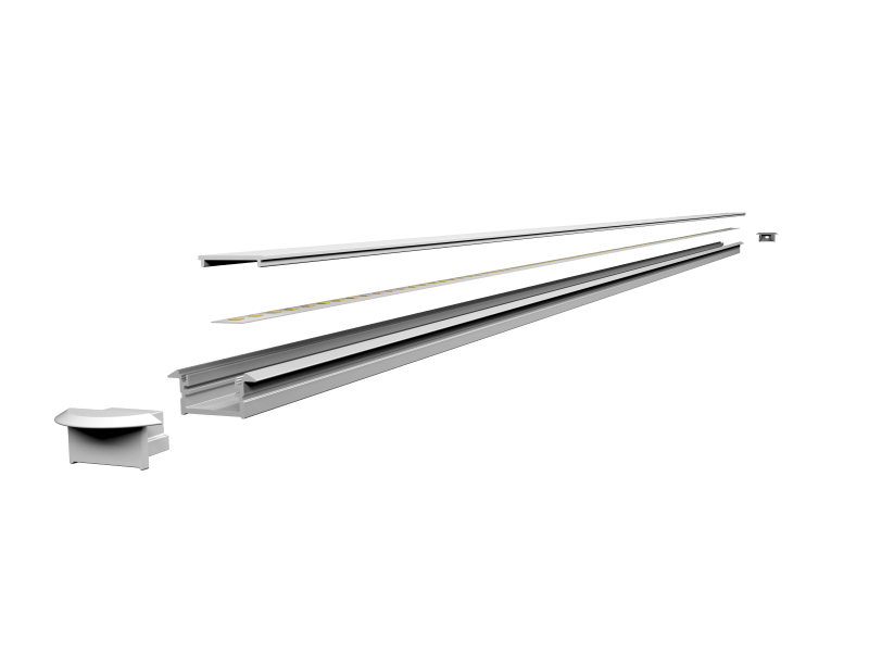 Scanstrip ALUMINIUM Profile Recessed White (71120-70)