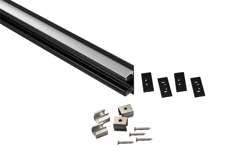 Scanstrip ALUMINIUM Profile Indirect Black (71142-15)