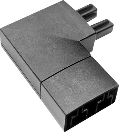 Aneta Lighting Scanled Pro 90 deg Right-Hand Corner Connector Black