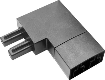 Aneta Lighting Scanled Pro 90 Degree Left-Hand Corner Joint, Black