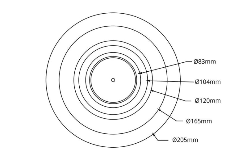SG Armaturen Support Plate for Downlights 400 x 400 mm (900109)
