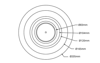 SG Armaturen Support Plate for Downlights 400 x 400 mm