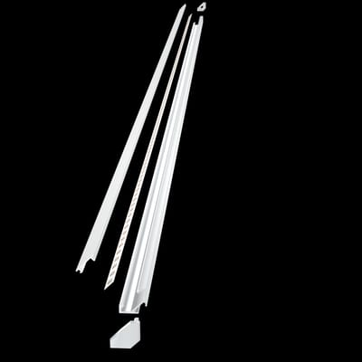 Scanstrip ALUMINIUM Profile Corner White