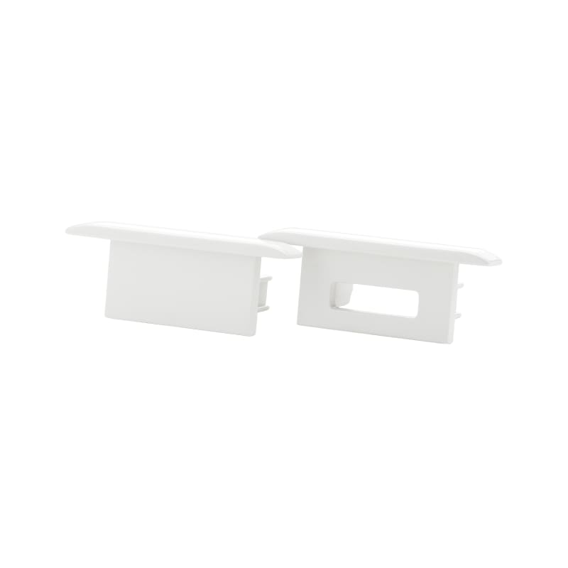 Stripline END CAP KIT Recessed White (391445)