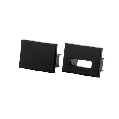 SG Armaturen Stripline Surface End Cap Kit Black