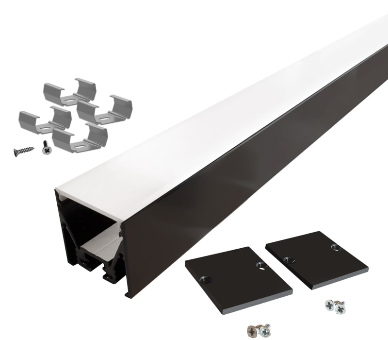 ALUMINIUM profilpakke Edge ELC 3030 2M Black (3215312)