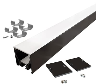 ALUMINIUM profilpakke Edge ELC 3030 2M Black