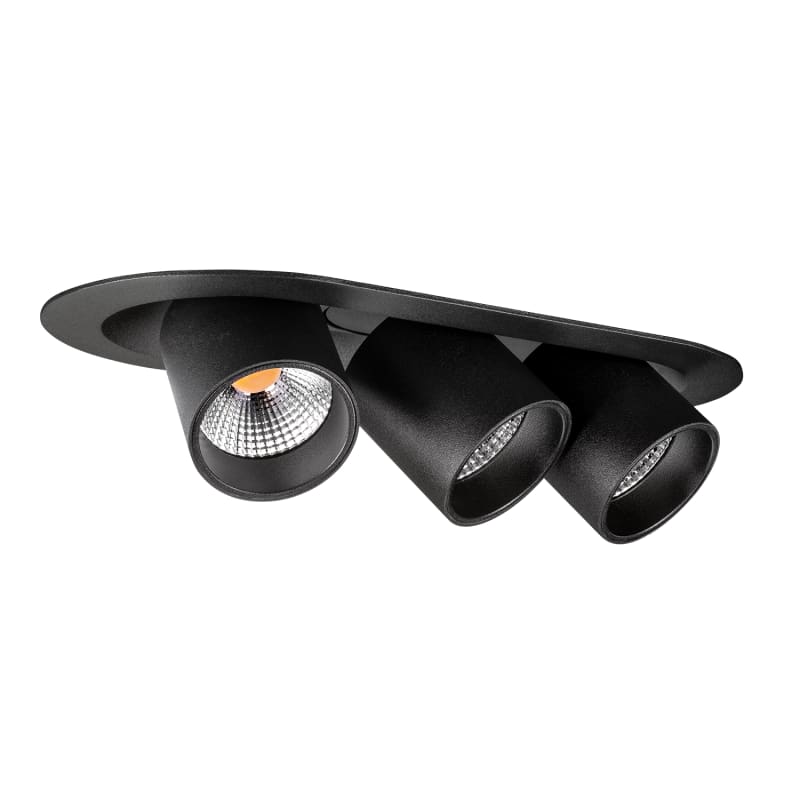 Junistar TUBE Round Black 3X 3000K (902716)