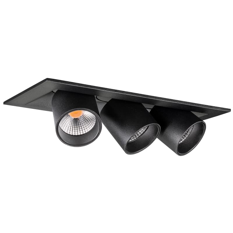 Junistar TUBE Square Black 3X 2700K (902739)