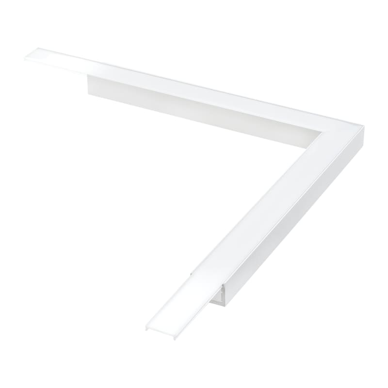 Stripline Profile Surface-Mounted Corner Piece, White (391460)