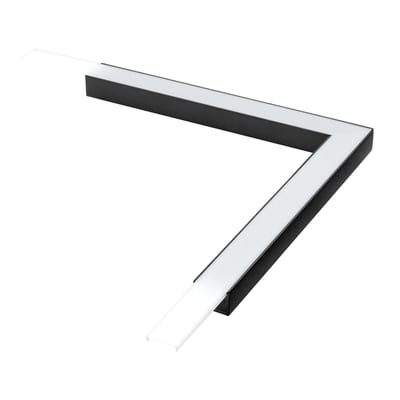 SG Armaturen Stripline Surface-Mount Corner Piece Black
